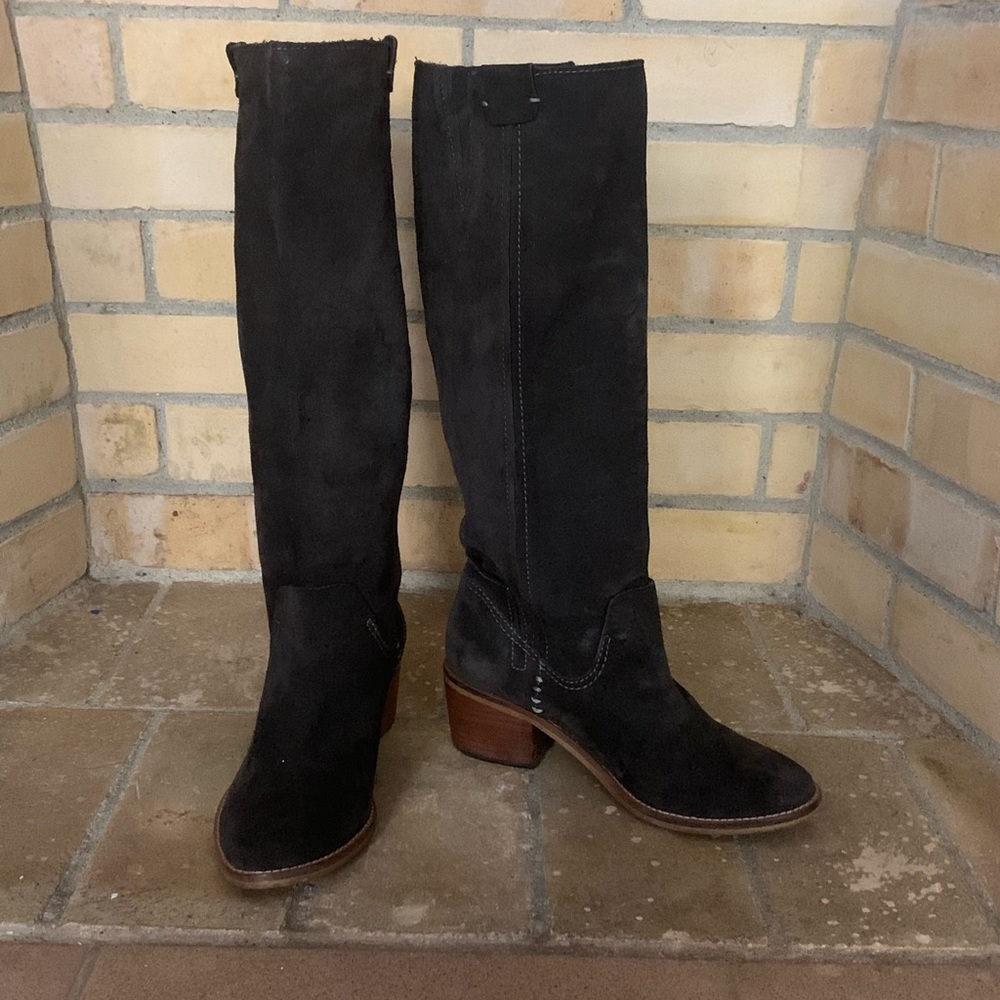 Dolce Vita  Tall boots, suede material, 6, dark brown